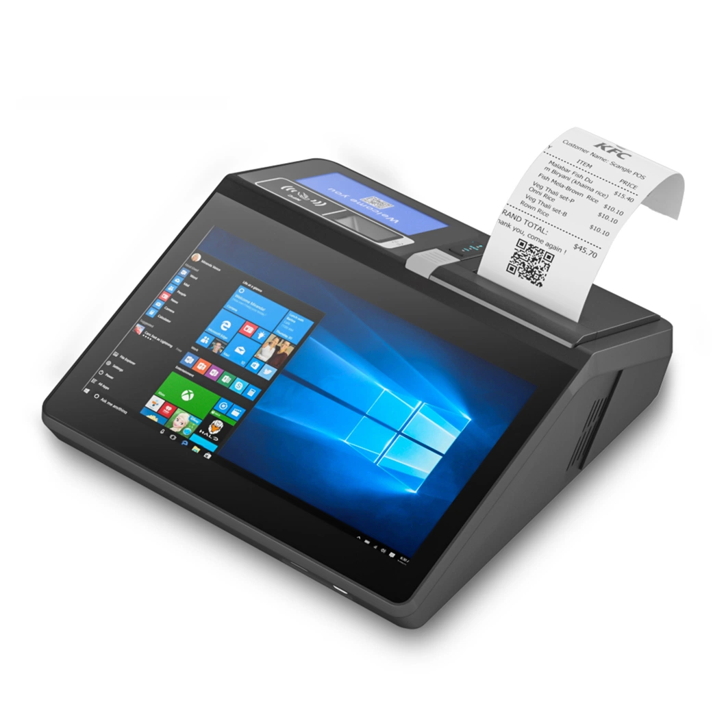 11.6" Windows Cash Register POS Terminal with Inbuilt 80mm Auto Cutter Printer