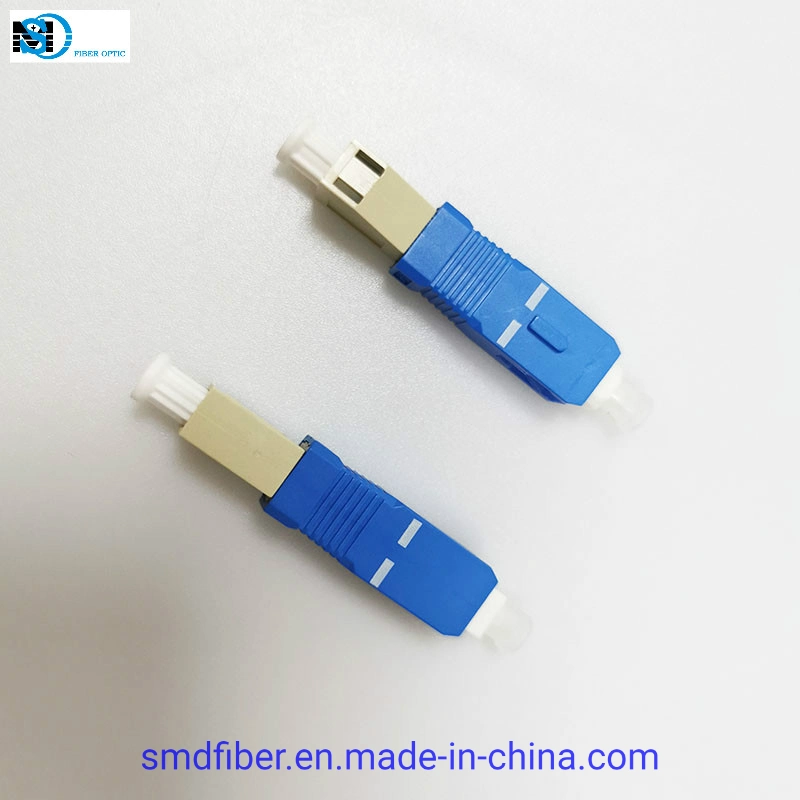 Sc Sinlgemode to LC Multimode Fiber Optic Hybrid Optical Attenuator Converter