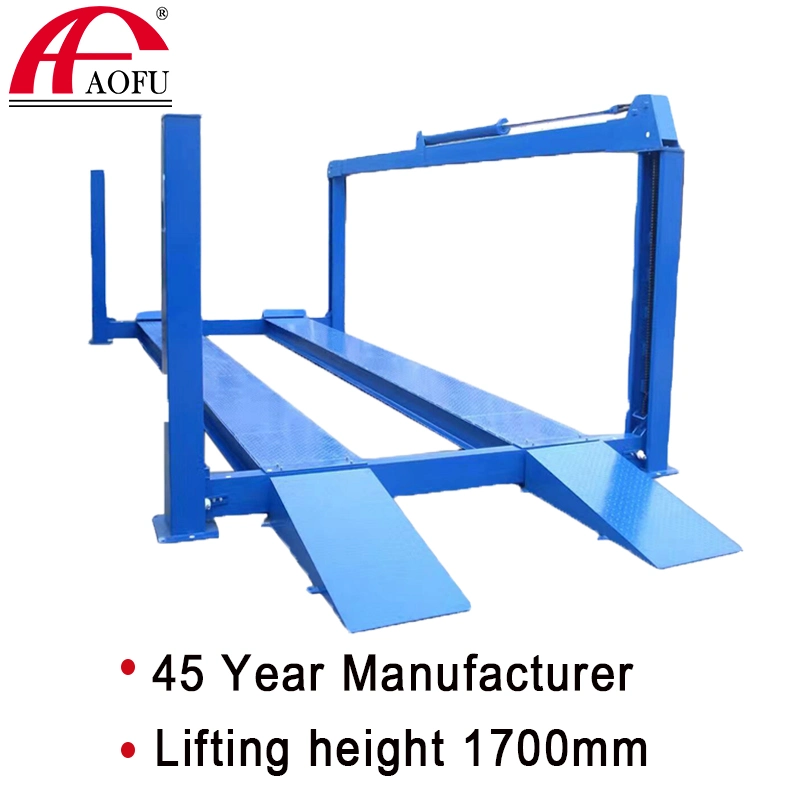 Hydraulic 4 Post Large Vehicle Lift Car Lift 8t, 10t, 12t, 15t