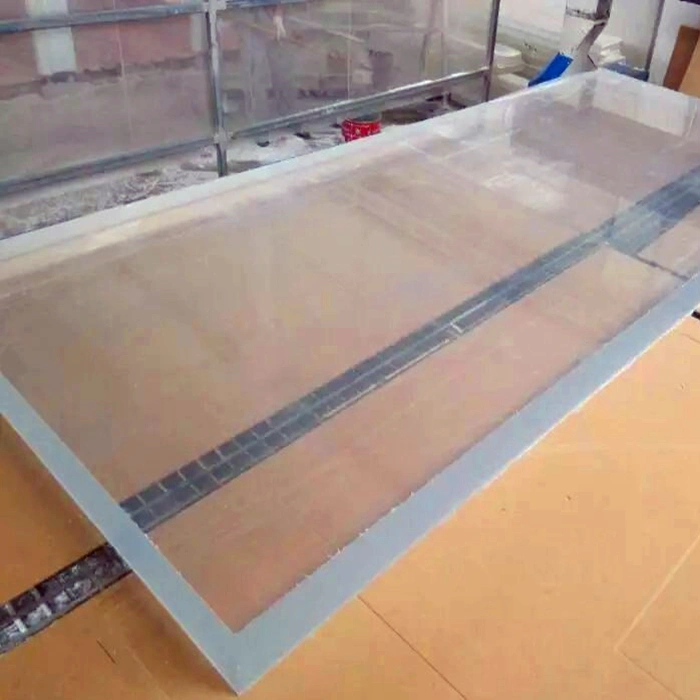 100mm Panel acrílico transparente grueso para Piscina