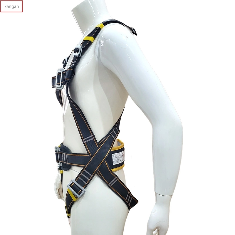 Cotton Cordage Aerial Protective Harness Rope Belt with Double Big Hook and Elastic Sling for Safety Drop