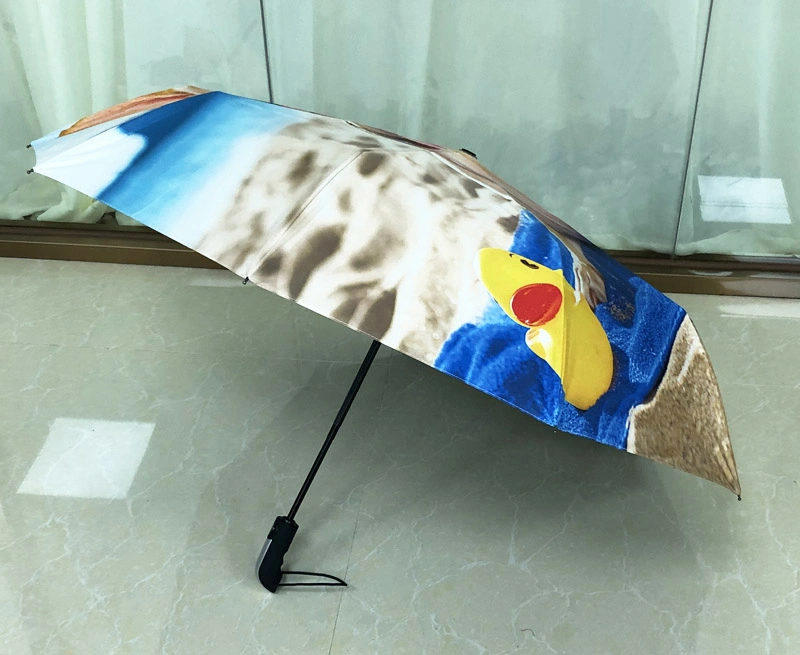 Low MOQ Automatic Travel Umbrella with Custom Print, High quality/High cost performance  Mini Compact UV Protection Dog Umbrella