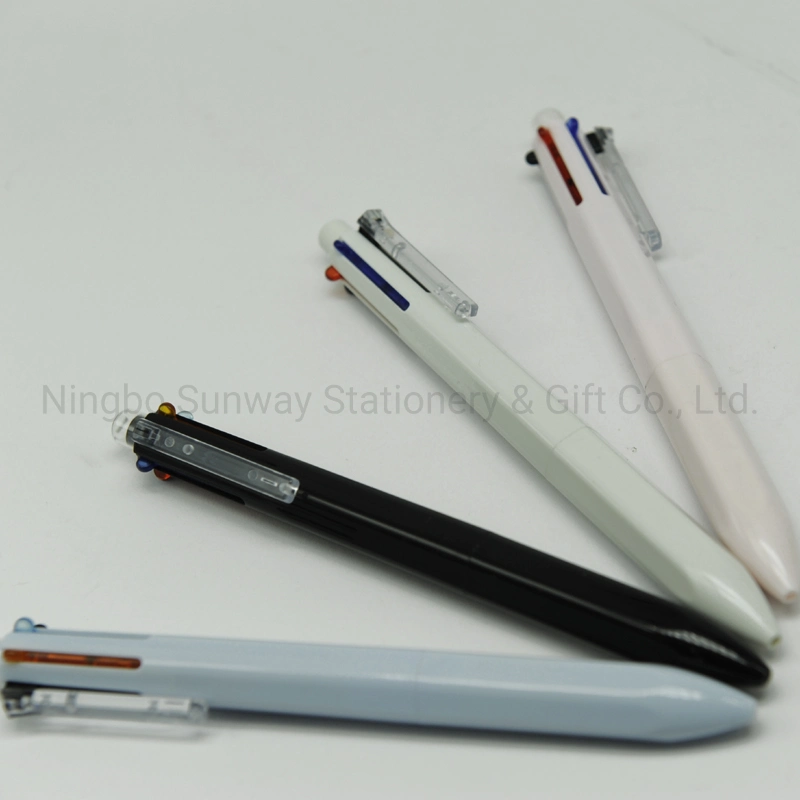 Plastic Promotional Multi Color Ballpoint Pens Mechanical Pencil