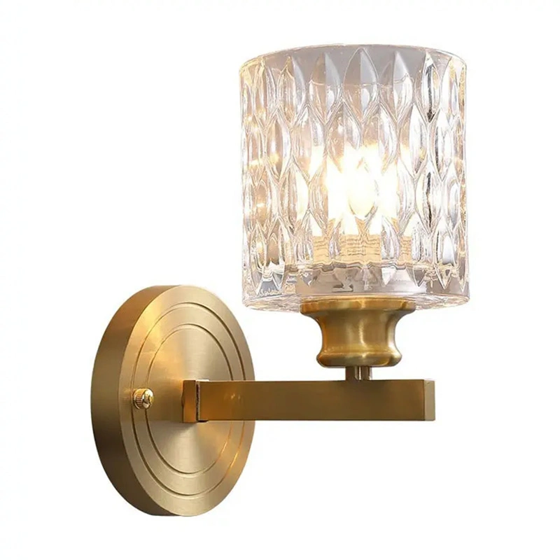 Habitación moderna lámpara de pared Sconce pared de cristal LED montada en superficie Luz