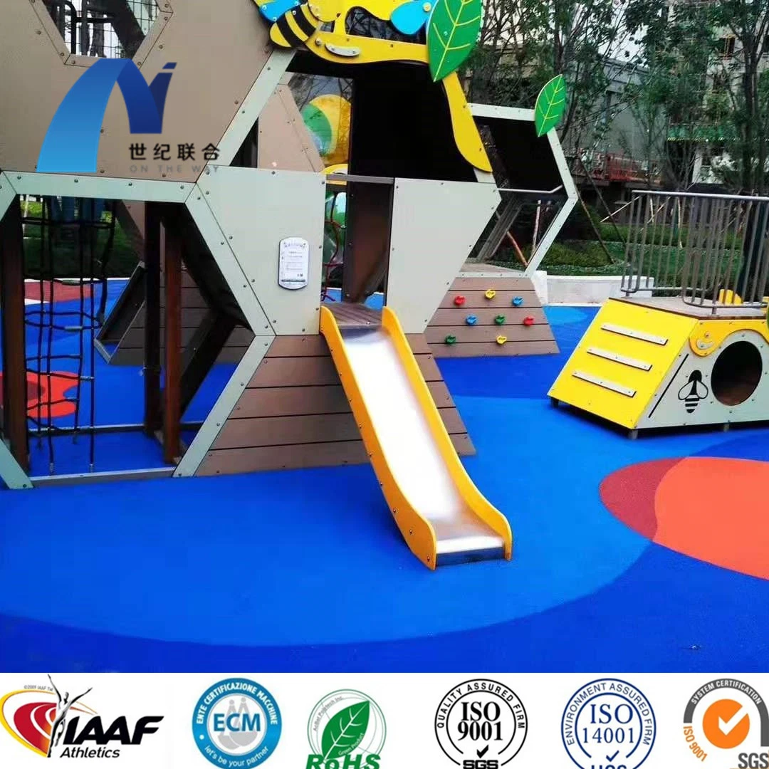 Amusement Park Child Playground Community Jogging Trails High Rebounded EPDM Rubber Granules