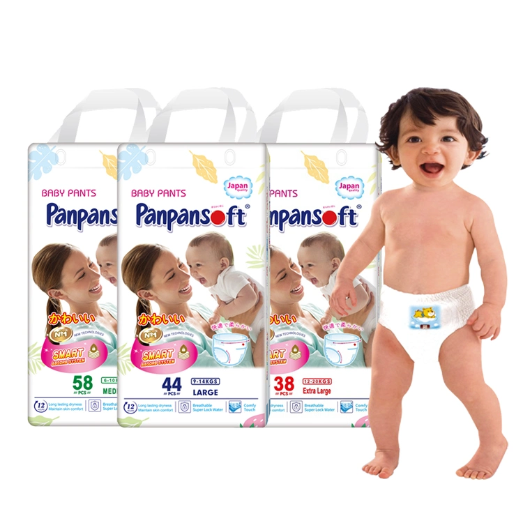 Baby Diapers Panpansoft Diaper Soft Pull Cover Manufacturer up Babies Pants for Sale in China