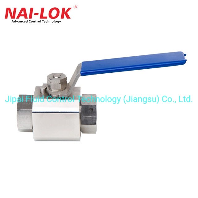 Nai Lok High Pressure 6000 Psi Stainless Steel Ball Valve Straight 2 Way CNG Peek 413 Bar Ball Valves for Compression Natural Gas Ball Valve