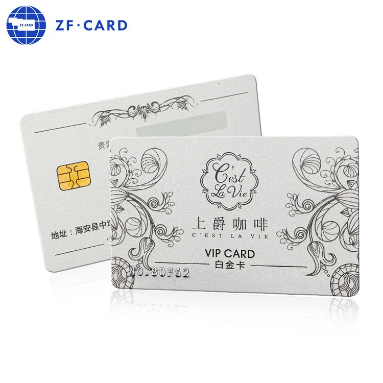 Free Sample Customized Contact IC Card Sle4442/Sle 4428 Smart Card Ribbon/Inkjet PVC Card