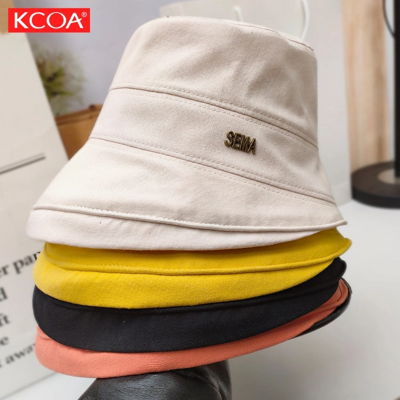 High Quality Personalized Custom Designed Solid Color Fishing Bucket Cap