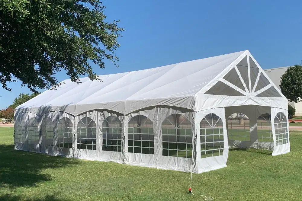 Litong Customized Outdoor Waterproof Awning Fabric Greenhouse Cultivation Clear Tarp PVC Grow Tent Tarpaulin Greenhouse Manufacturer