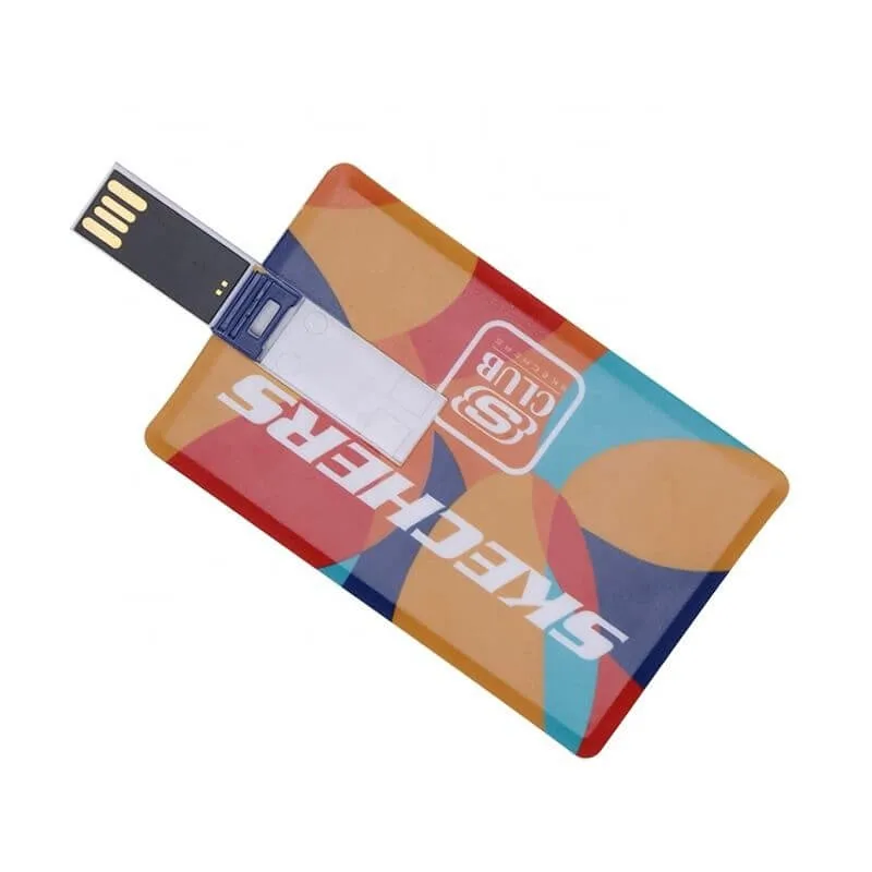 طباعة شعار مخصص هدية تجارية بطاقة ائتمان ذاكرة USB