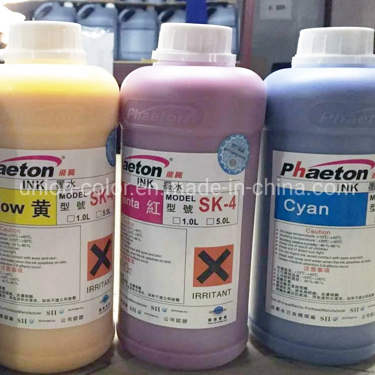 1L 5L Package Spt 510 1020 Head Phaeton Original Sk4 Ink Flex Vinyl Sticker PVC Pet Printing Ink Pigment Ink Made in China