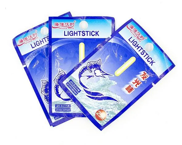 10bag 4.5*37 مم صيد السمك متعدد الألوان تعويم فلورسنت Lightstick