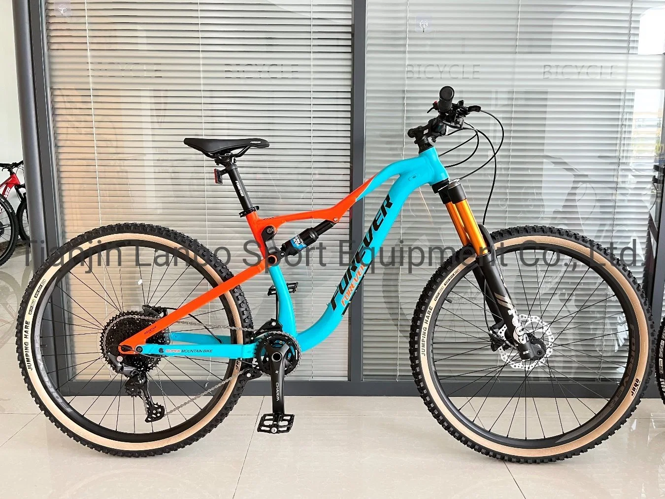 29er Enduro am Double Suspension Alloy Frame Shimano Deore M6100 1 * 12s Hydraulische Scheibenbremse Mountainbike