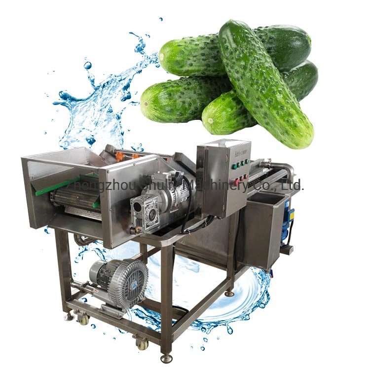 Industrial Air Bubble Ozone Kiwi Fruit Vegetable Washing Machine for Lettuce Celery