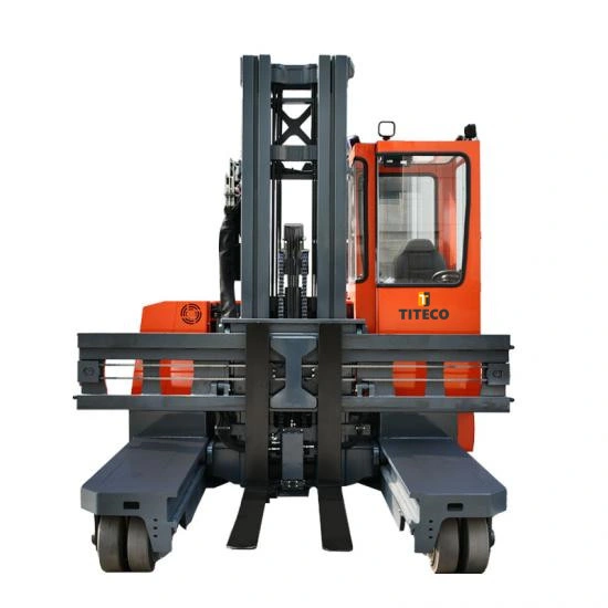 2023 Factory Sales 3.0 Ton Multi-Directional Electric Forklift Truck with Battery Operation Reach Truck Side Loader Stacker Electric Pallet Truck Reach Forklift