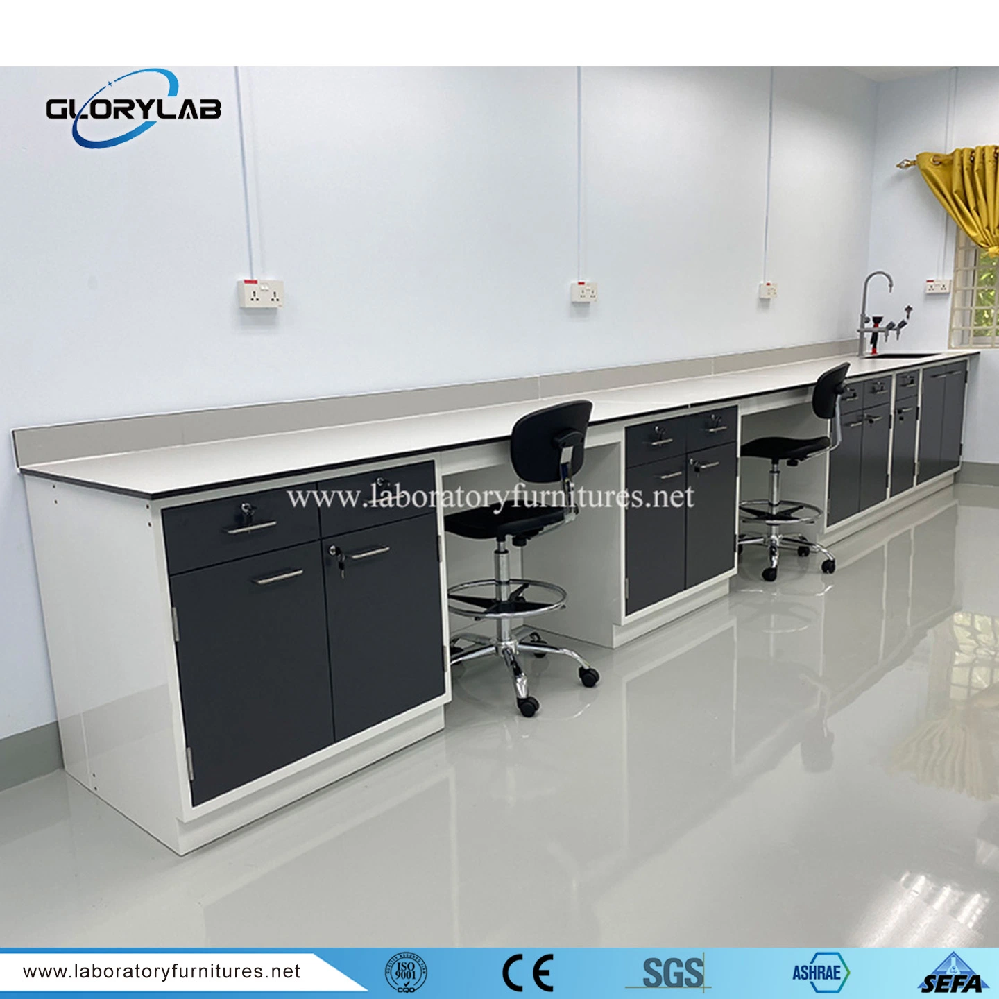 High Quality Customized Hospital School Chemistry Laboratory Furniture Jh-SL087