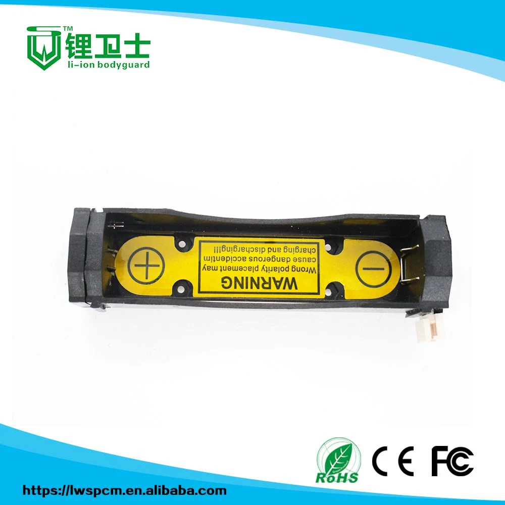 Factory Directly Supply 3.7V Li-ion 18650 1s1p Battery Case with PCB Board