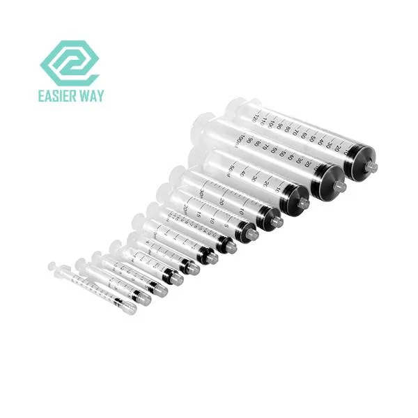 CE Approved Different Sizes Medical Sterile Luer Slip Disposable Injection Plastic Syringe