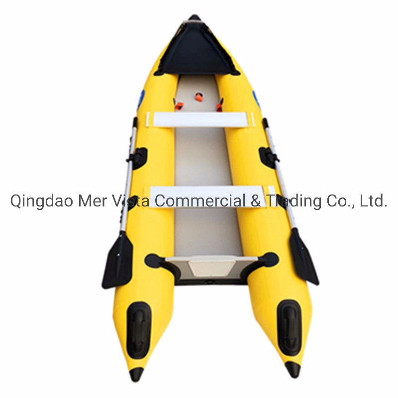 China Canoa hinchable de PVC resistente plegado 365 Pesca Kayak de 2 personas
