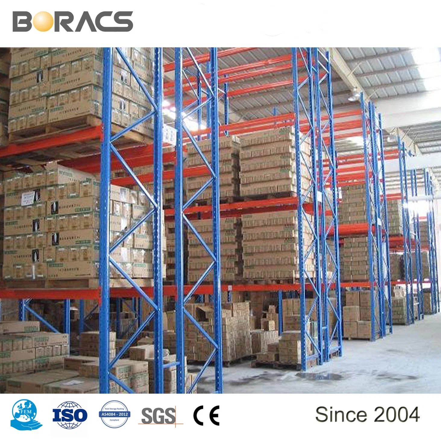 Heavy Duty Pallet Warehouse Racking Storage Certificated Storage Rack with Competitive Price From Direct Factory