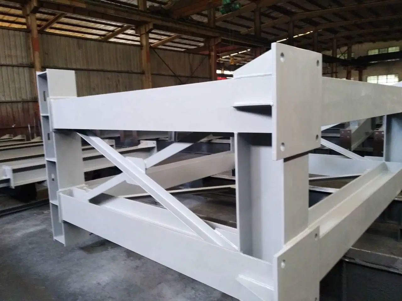 Export High quality/High cost performance  Steel Structure Parts on Sale Such as Crane Beam/Gable Beam/Steel Staircase