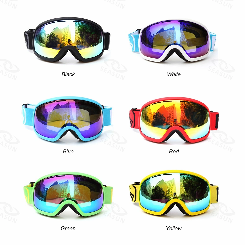 Schutzbrille-Anti-Shock Schnee-Skifahrensnowboard-Schutzbrillen des Ski-Glas-windundurchlässige Anti-Fog Ski-UV400 Unisexschablonen oder Eyewear