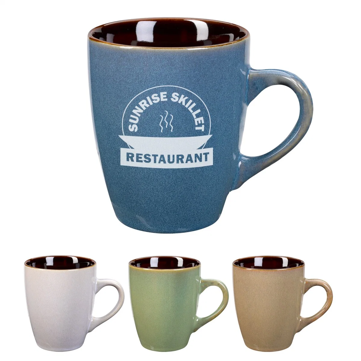 Kaffee Becher Set 16 Oz große Kaffee Becher mit Griff Spülmaschinenfest Keramik Becher für Kaffee Kakao Latte Tee Geschenk Für Werbeaktionen