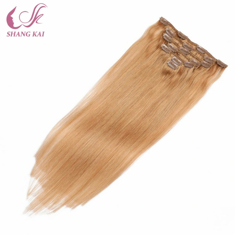 The Best Quality 100% Unprocessed Brazilian Human Hair Clip in Hair Extension