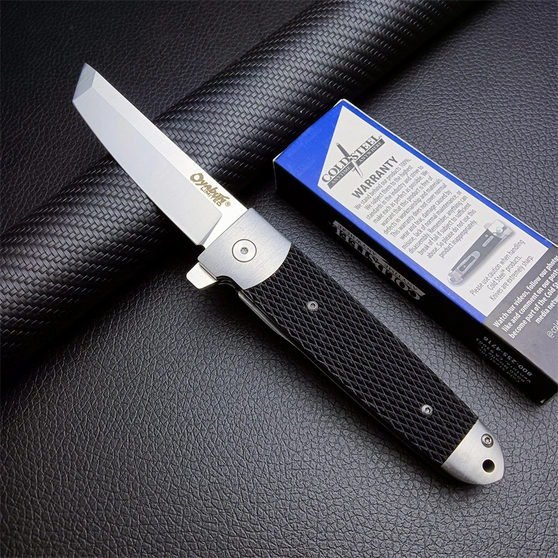 Cold Steel Oyabun Outdoor Rescue Survival EDC Camping Knife G10 Handle Folding Pocket Knife