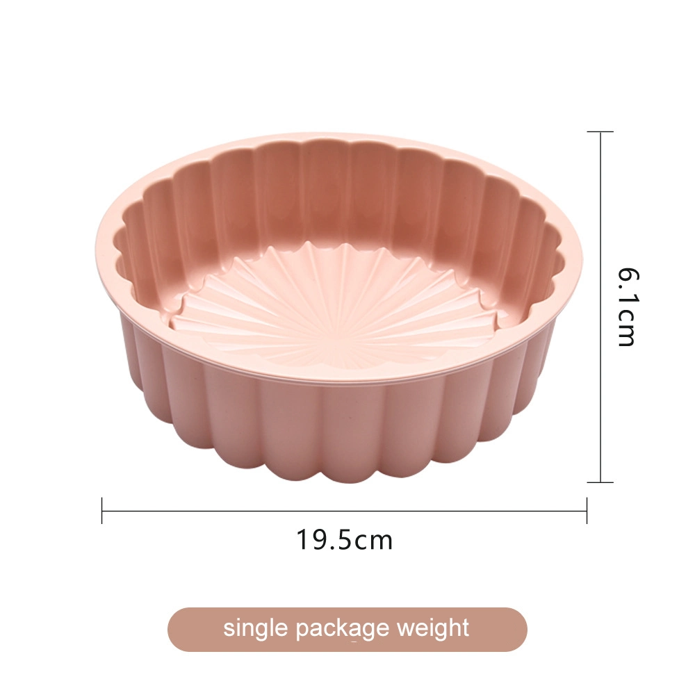 Cake Pan Silicone, Nonstick, 8 Inch Round Cake Molds for Baking