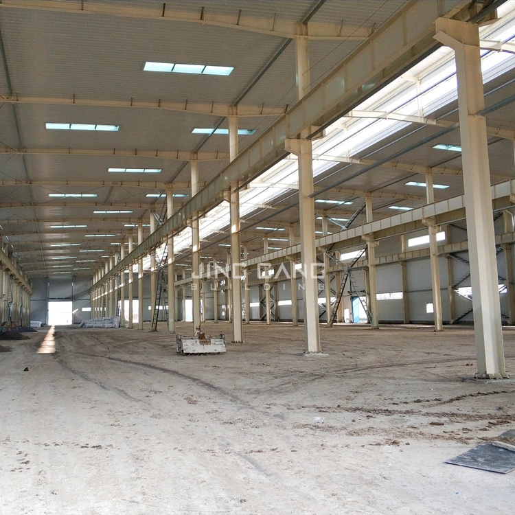 Stahlkonstruktion Werkstatt Q235 Q355 Verzinkter H-Abschnitt Schuppen Lagerung Metallkonstruktion für Prefab Warehouse