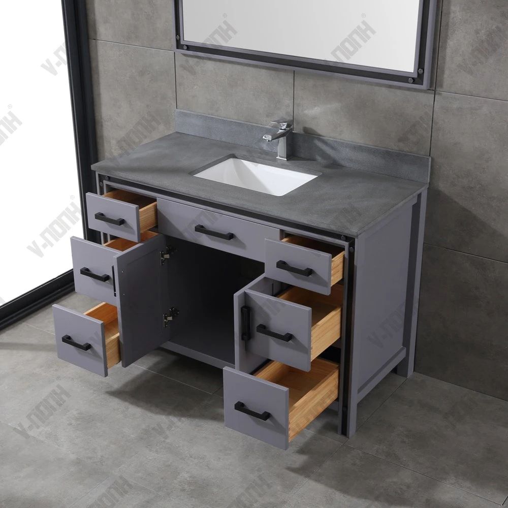 Luxury Hot Selling White Color Cabinet Bathroom Vanity Sets