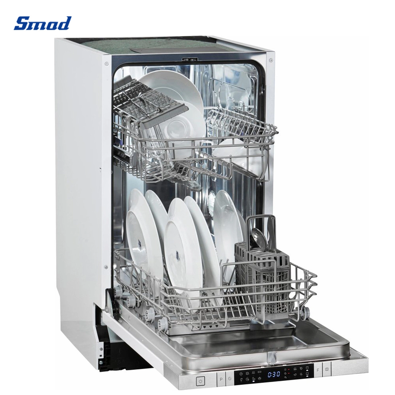 24 Inch 10 Place Setting Fully Built-in Integrated Dishwasher