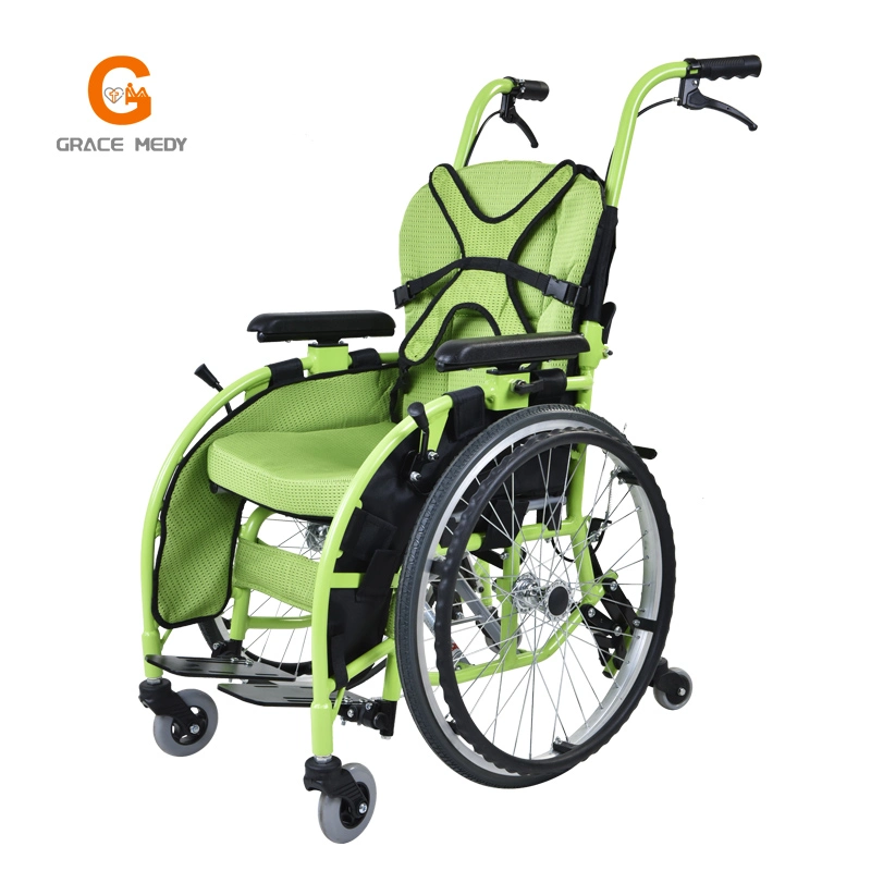 Child Kid Children Folding Lightweight Manual Wheelchair for Disabled Children