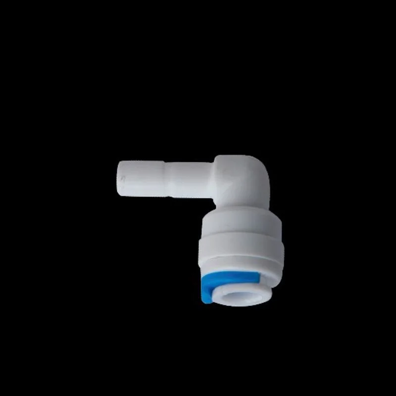 1/4 *3/8 Free Card Quick Reducer Elbow Union White Plastic Elbow Quick Fitting RO Water Filter Spare Parts