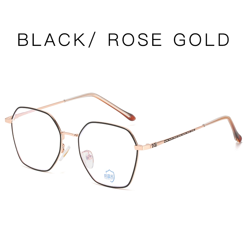 Titanium Alloy Glasses Men Prescription Women Myopia Optical Screwless Eyewear Gold Metal Memory Titanium Rectangle Men's Gold Glasses