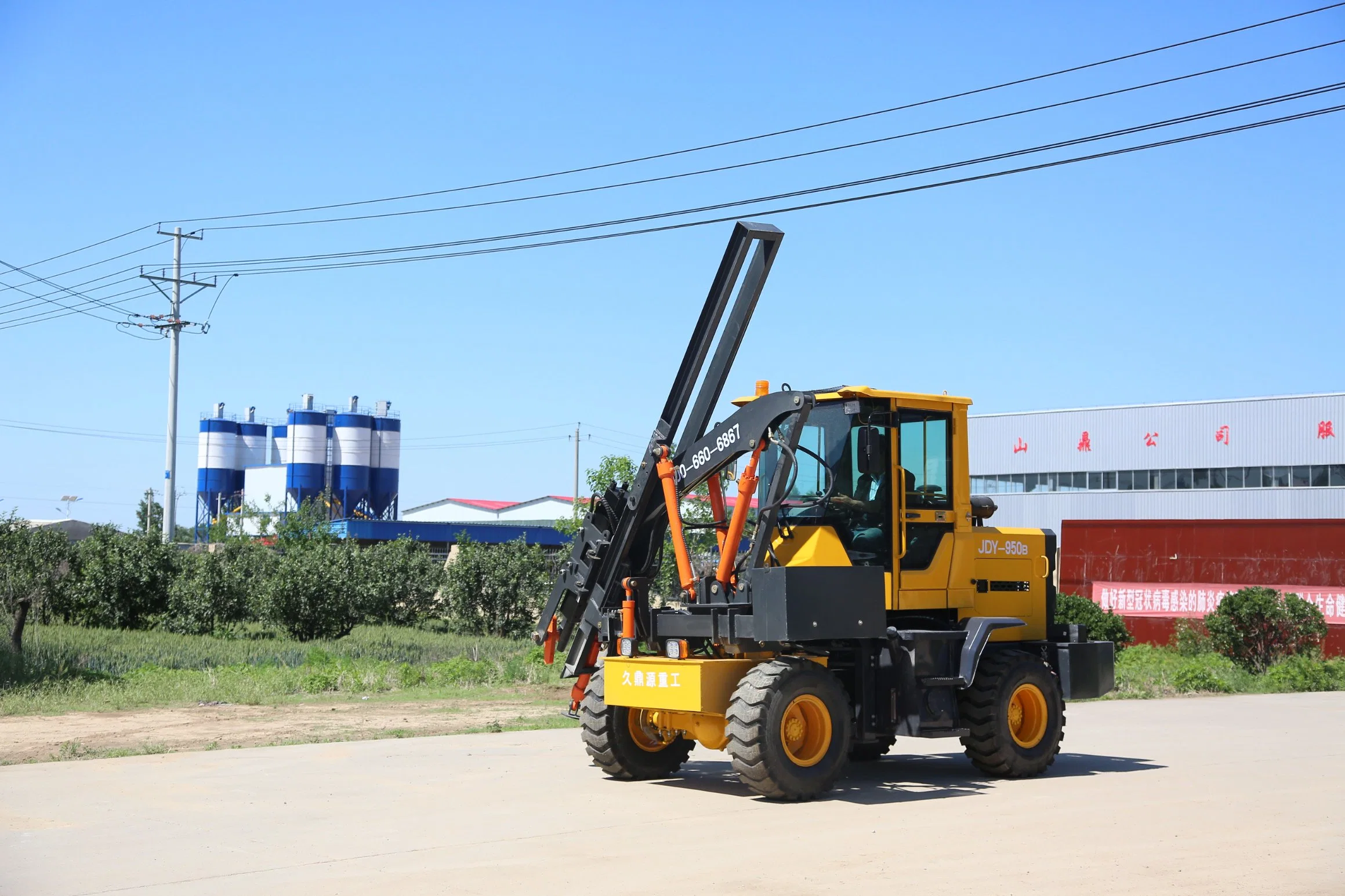 Auto-estrada SD fita corrimão de Driver de pilha com martelo hidráulico para a construção de estradas