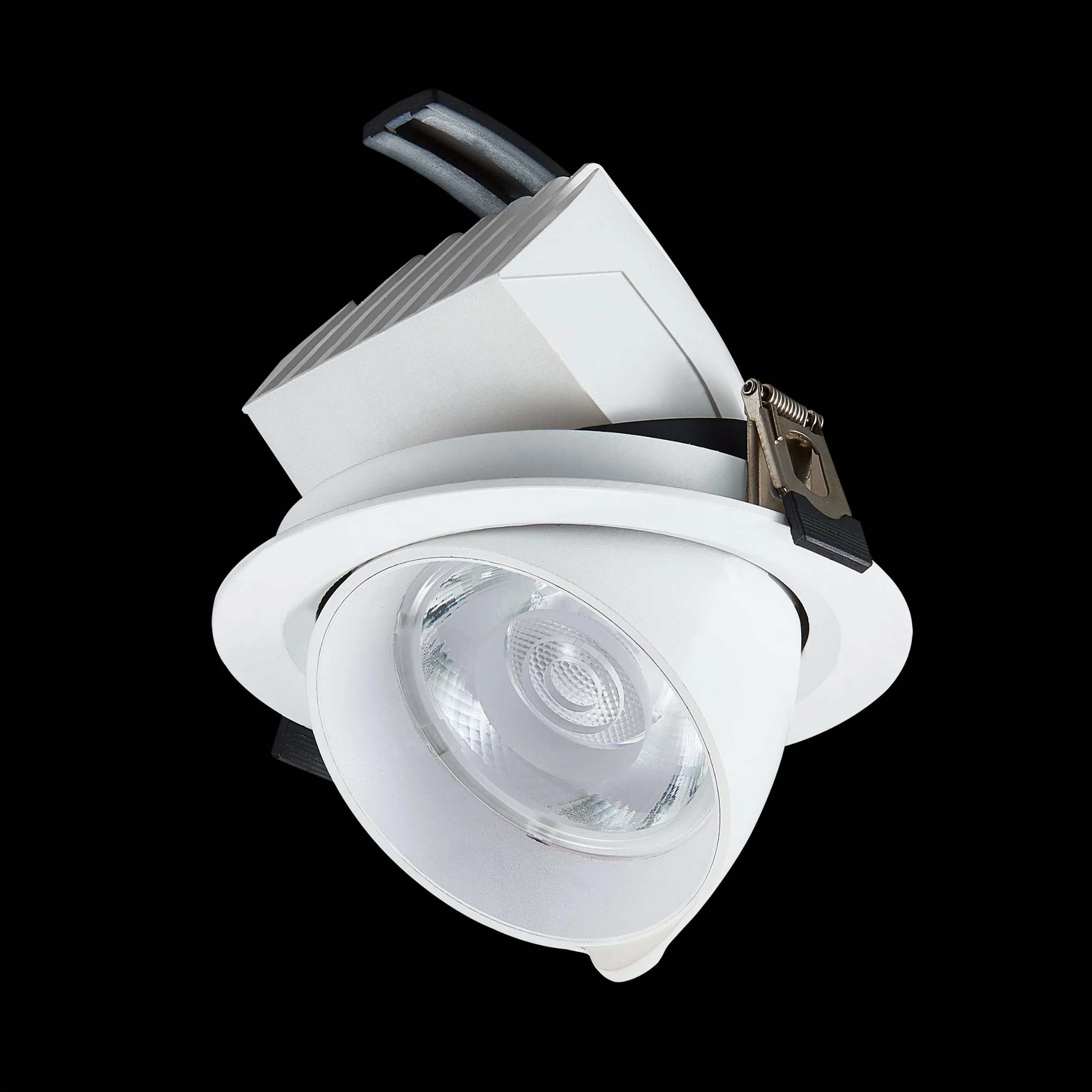 Moderne COB Elephant Trunk Embedded LED Spotlight Downlight 2700K 3000K 4000K 5000K CCT Winkel einstellbar dimmbar OEM Top-Qualität Preisgünstig, Rotary IP20