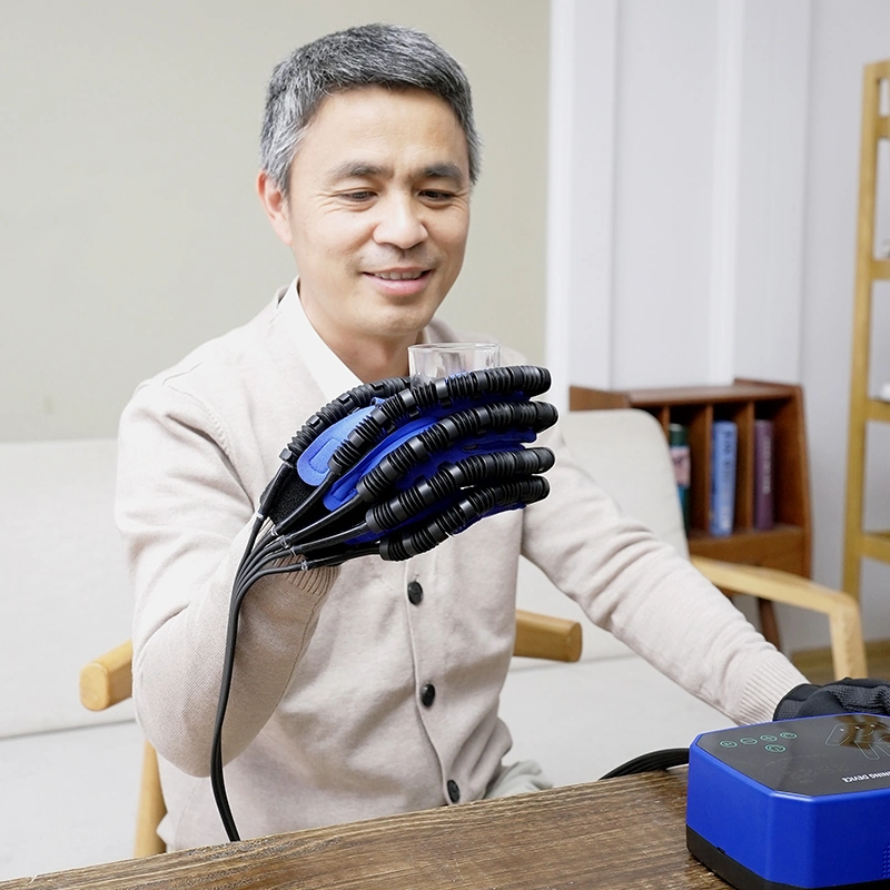 Belle Intelligent Air-operated Physiotherapy Machine Stroke pacientes mãos dedo prática Exercício Reabilitação Robô luva mão Reabilitação Equipamento