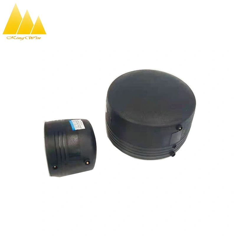 HDPE 110mm Electrofusion End Cap Plug Pipe Fittings Butt Weld Pipe Fitting Drainage for Water Supply and Gas Supply