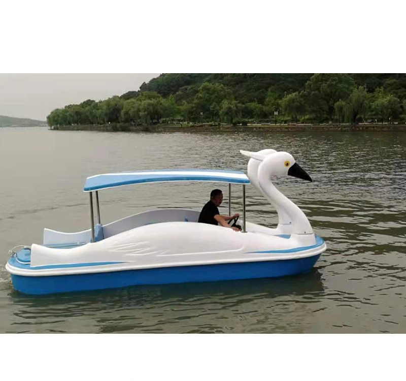 4.7m/15.4feet Egret Shaped Electric Boat for Outdoor Recreation in Park