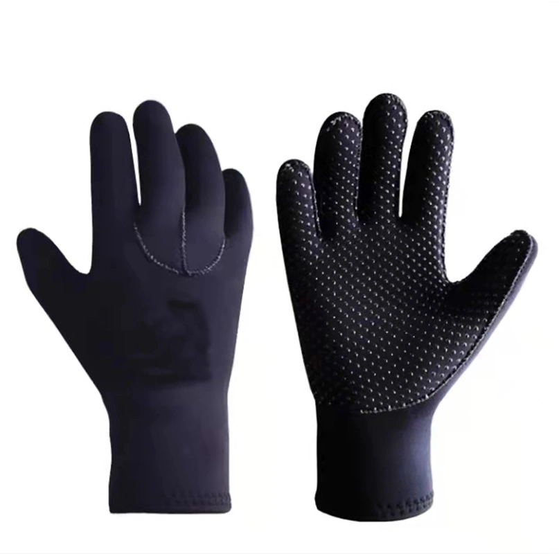 Wasserhandschuhe, 3mm Neopren Five Finger Warm Wetsuit Winterhandschuhe für Tauchen Schnorcheln Paddeln Surfen Kajakfahren