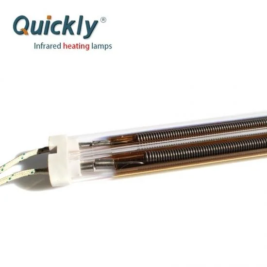 Medium Wave Infrared Paints Curing Oven Lamp Quartz Tubular Infrared Heating Elements for Coating Metal Plates