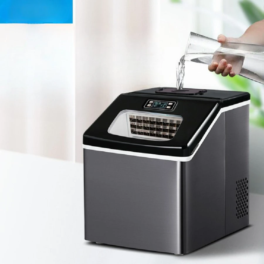 Customize 25kg Tea Shop Small Home Automatic Water Cube 120W Ice Maker