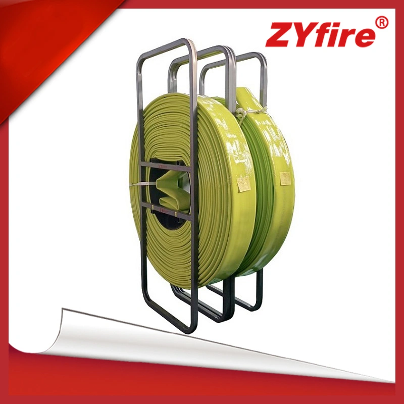 الضغط العالي لتصريف المياه في ZyFire Green Color 500 رطل لكل بوصة مربعة 4بوصة خرطوم سحب مستوي الطبقة المسطحة من البولي يورثان المتلدن بالحرارة (TPU)