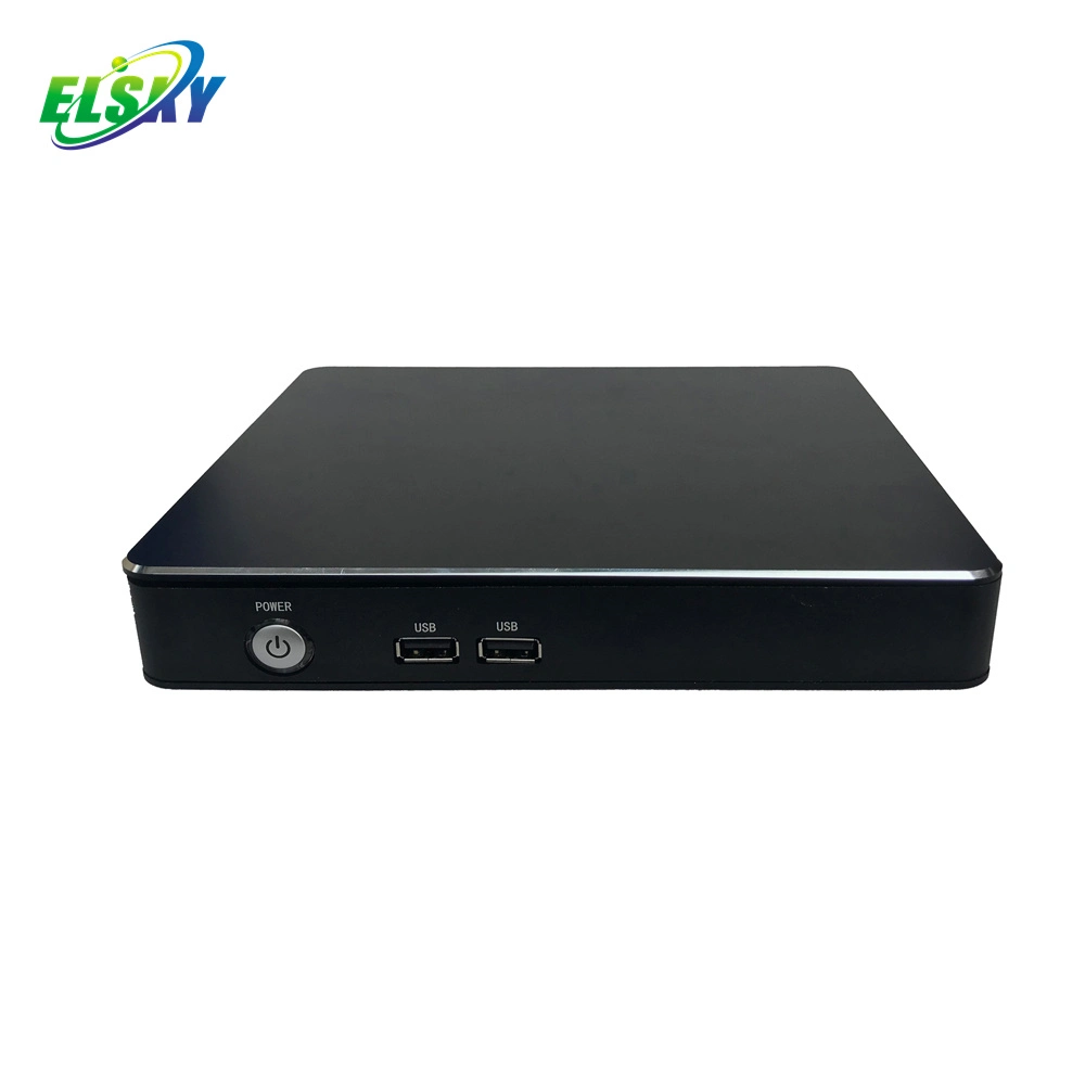 كمبيوتر Elsky Mini مع معالج Haswell من الجيل الرابع i3-4005u شبكة LAN RJ45 أو شبكة LAN مزدوجة 1*Msata 2*SATA 3.0 COM RS232 HD4005