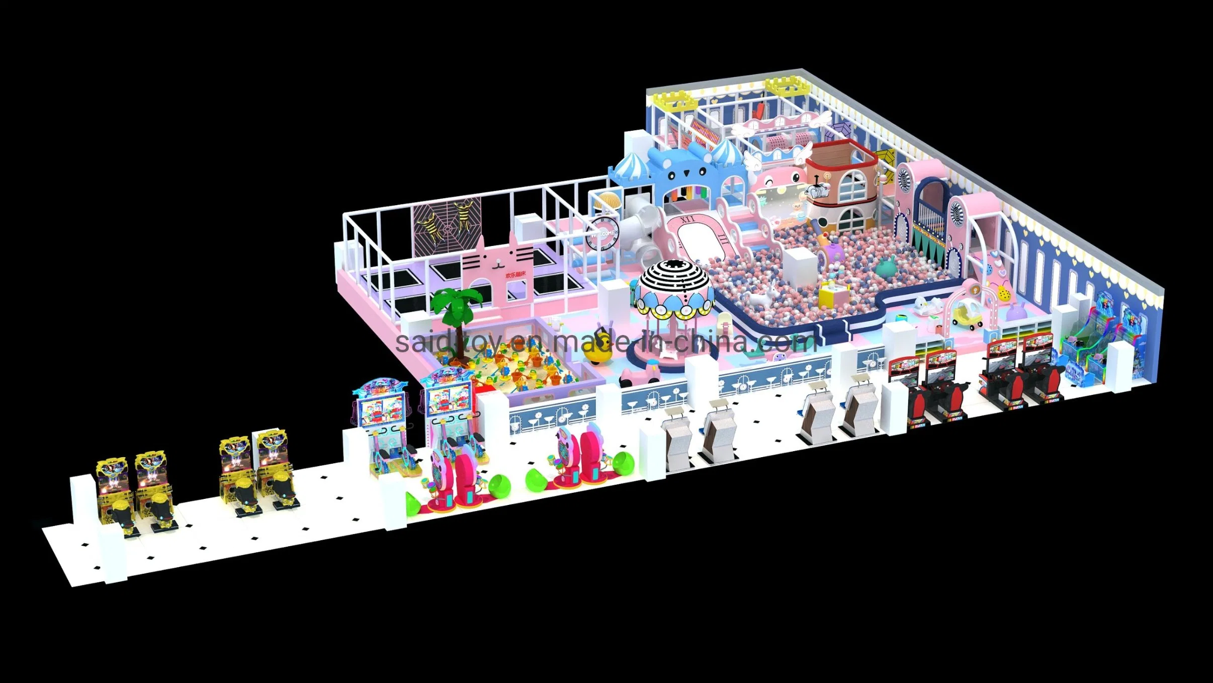 Large Shopping Mall, Amusement Castle, Indoor Playground Equipment