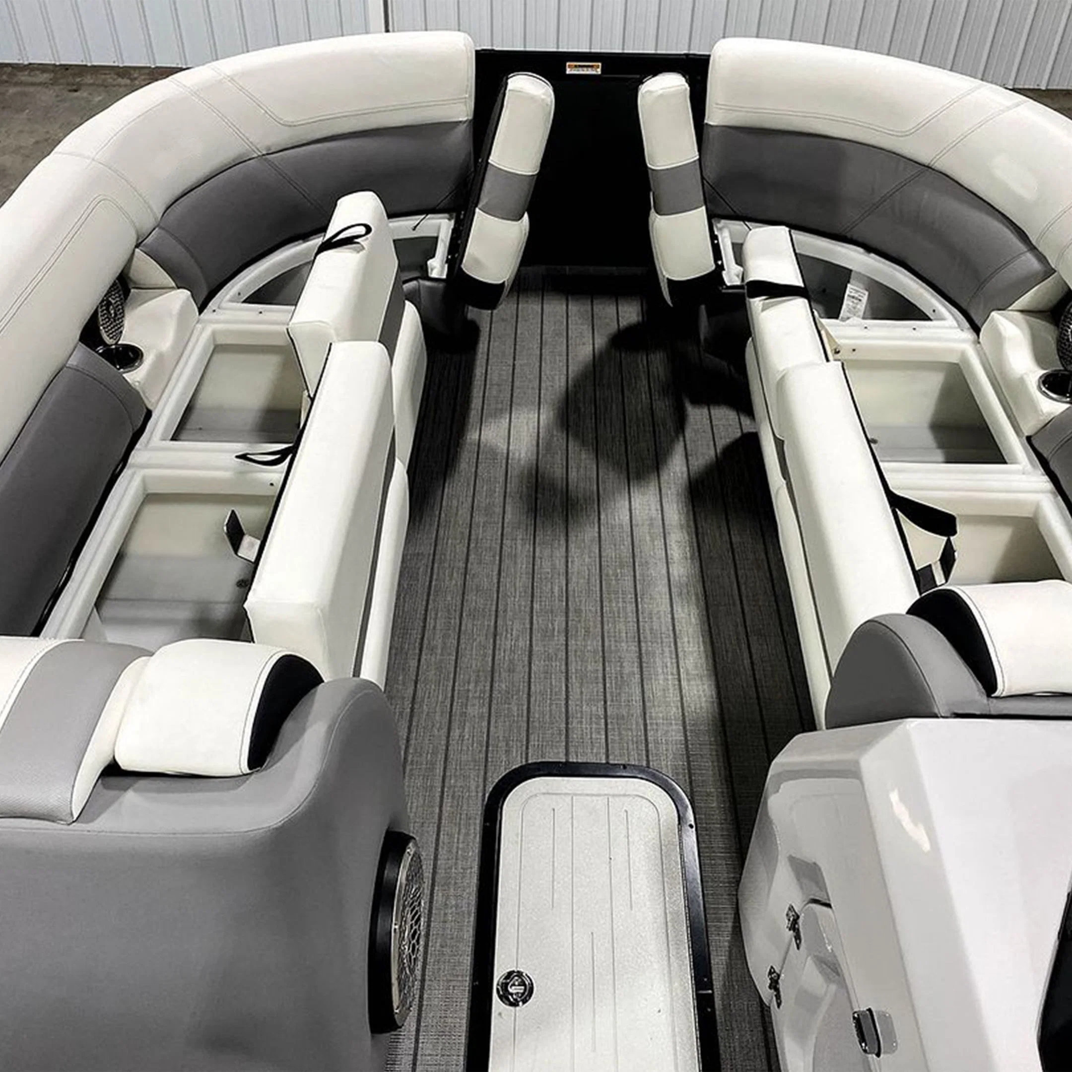 Fábrica OEM directamente Venta de aluminio Pontoon Boat con Bimini Top A la venta