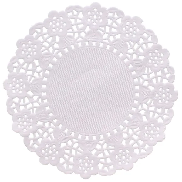 Libro Blanco de Doilies Rectangular desechables de papel de torta de Doilies 2021